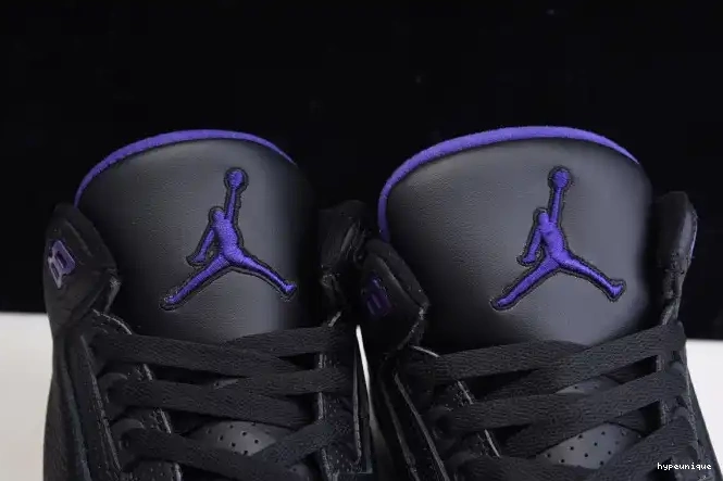 HYPE Black 3 Court CT8532-050 Jordan Air Retro Purple 0612